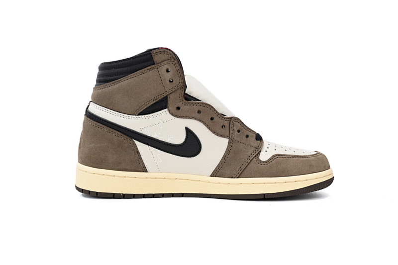 【CA1K6】倒勾 纯原版乔丹1代 篮球运动鞋 CD4487-100 Travis Scott x Air Jordan 1 High OG TS SP