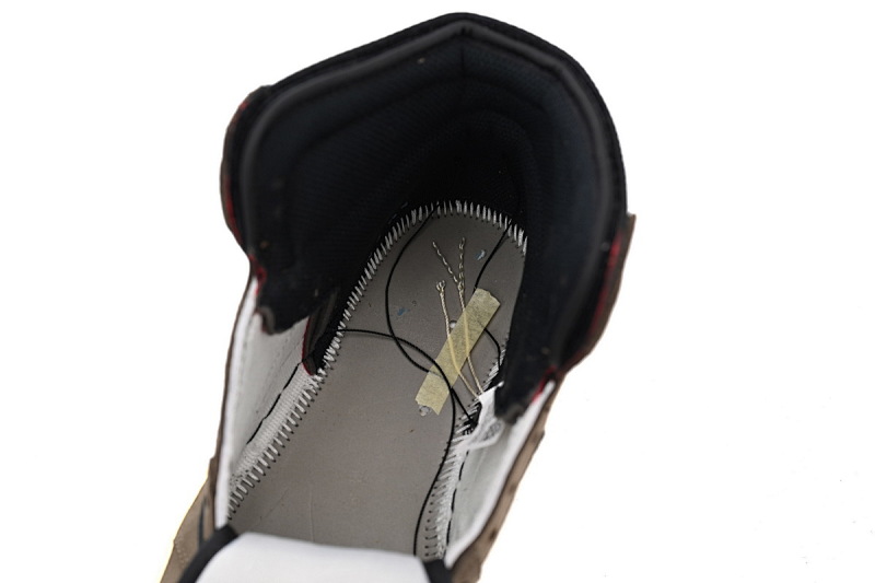 【CA1K6】倒勾 纯原版乔丹1代 篮球运动鞋 CD4487-100 Travis Scott x Air Jordan 1 High OG TS SP
