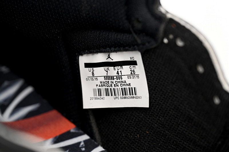 【CA1K6】黑扣碎 纯原版乔丹1代 篮球运动鞋 Air Jordan 1 Retro High OG “Shattered Backboard” 555088-005