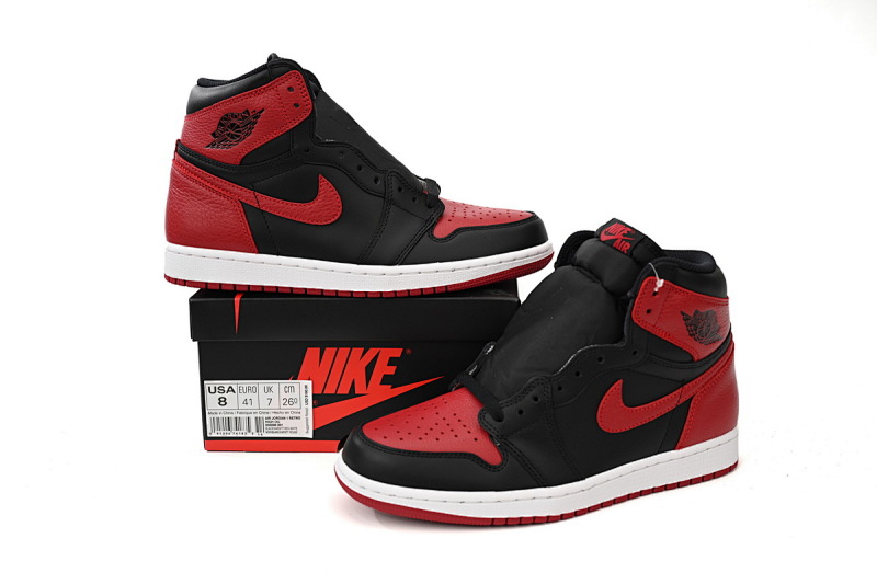 【CA1K6】禁穿 纯原版乔丹1代 篮球运动鞋 Air Jordan 1 High “Banned” 555088-001