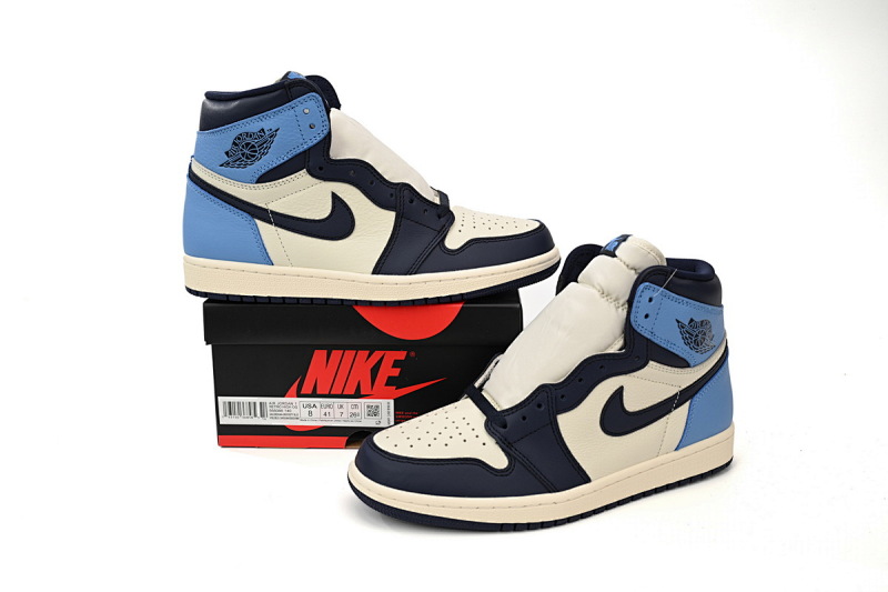 【CA1K6】黑曜石 纯原版乔丹1代 篮球运动鞋 555088-140 Air Jordan 1 Retro High OG “Obsidian University Blue”