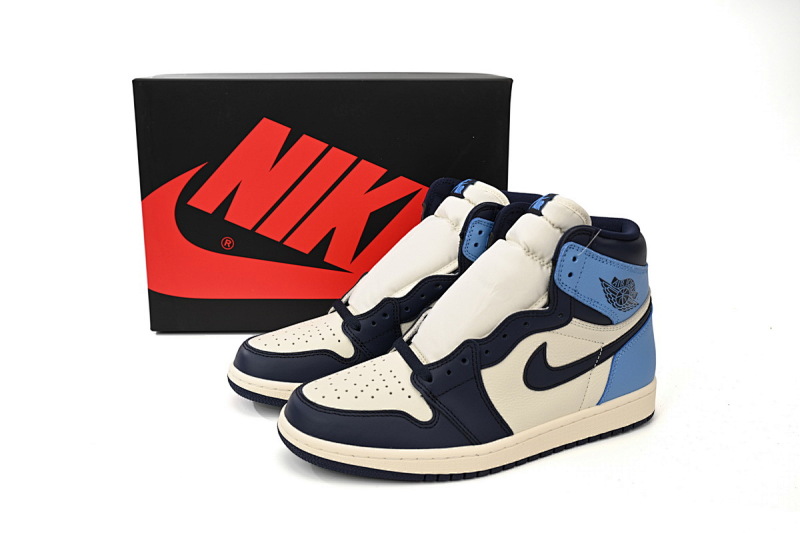 【CA1K6】黑曜石 纯原版乔丹1代 篮球运动鞋 555088-140 Air Jordan 1 Retro High OG “Obsidian University Blue”