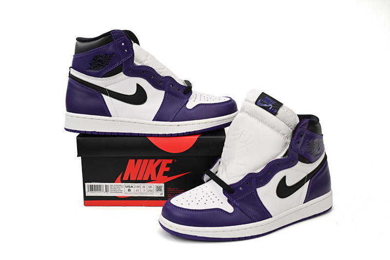 【CA1K6】紫脚趾 纯原版乔丹1代 篮球运动鞋  555088-500 Air Jordan 1 High OG “Court Purple”