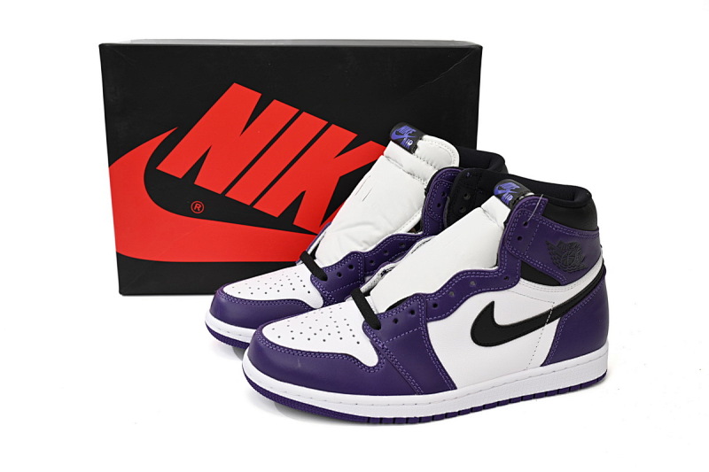 【CA1K6】紫脚趾 纯原版乔丹1代 篮球运动鞋  555088-500 Air Jordan 1 High OG “Court Purple”