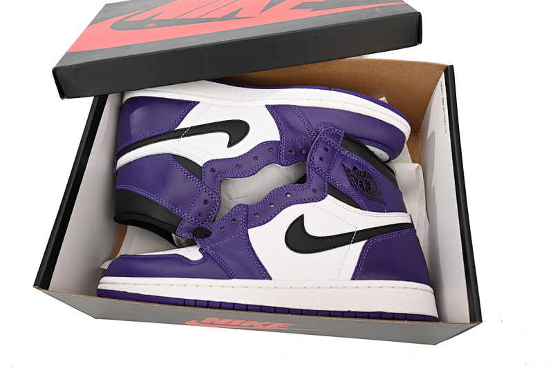 【CA1K6】紫脚趾 纯原版乔丹1代 篮球运动鞋  555088-500 Air Jordan 1 High OG “Court Purple”
