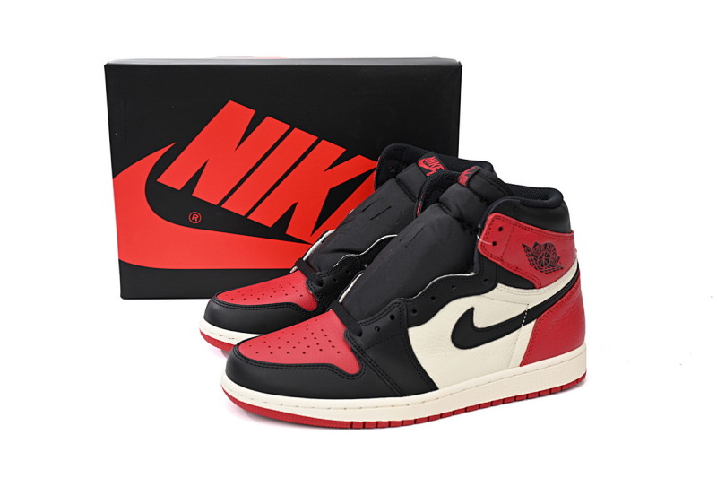 【CA1K6】黑红脚趾 纯原版乔丹1代 篮球运动鞋 Air Jordan 1 High OG “Bred Toe”555088-610
