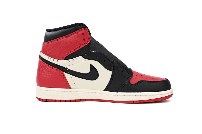 【CA1K6】黑红脚趾 纯原版乔丹1代 篮球运动鞋 Air Jordan 1 High OG “Bred Toe”555088-610