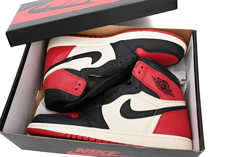 【CA1K6】黑红脚趾 纯原版乔丹1代 篮球运动鞋 Air Jordan 1 High OG “Bred Toe”555088-610