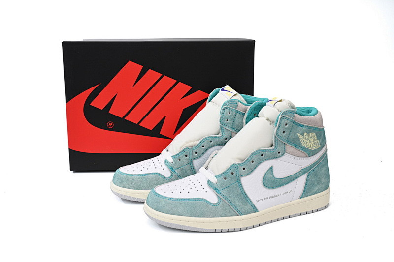 【CA1K6】蒂芙尼 纯原版乔丹1代 篮球运动鞋 555088-311 Air Jordan 1 OG Hi Retro“Turbo Green
