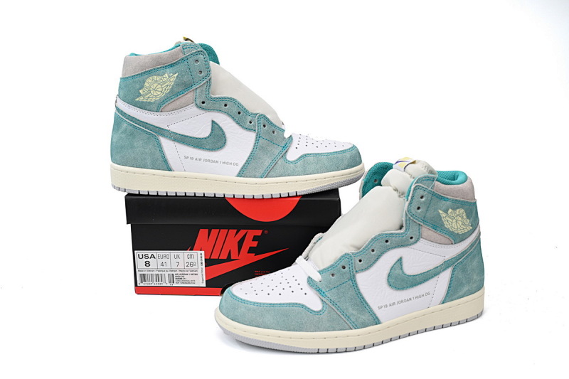 【CA1K6】蒂芙尼 纯原版乔丹1代 篮球运动鞋 555088-311 Air Jordan 1 OG Hi Retro“Turbo Green