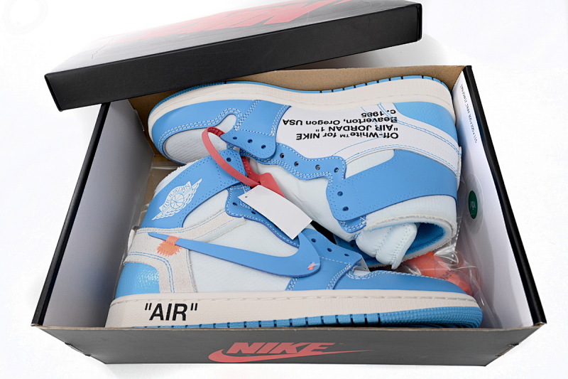 yupoo_335110_6da1ee6a.jpg 【DA7XP】北卡蓝OW Off White联名 XP版本乔丹一代 AQ0818-148 Off White x Air Jordan 1 “UNC”