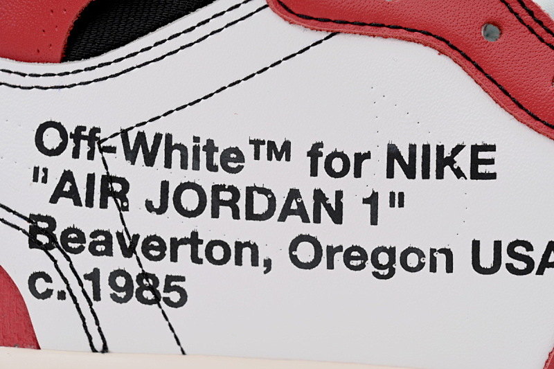 【DA7XP】红联名 Off White联名芝加哥 XP版本乔丹一代 AA3834-101 OFF-WHITE x Air Jordan 1 High OG 10X“Chicago”