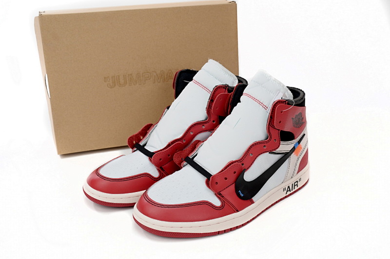 【DA7XP】红联名 Off White联名芝加哥 XP版本乔丹一代 AA3834-101 OFF-WHITE x Air Jordan 1 High OG 10X“Chicago”