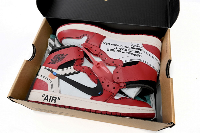 【DA7XP】红联名 Off White联名芝加哥 XP版本乔丹一代 AA3834-101 OFF-WHITE x Air Jordan 1 High OG 10X“Chicago”