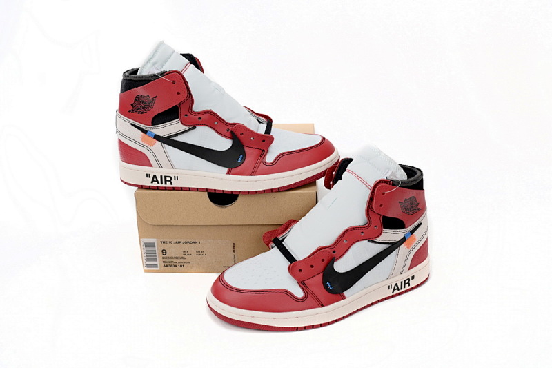 【DA7XP】红联名 Off White联名芝加哥 XP版本乔丹一代 AA3834-101 OFF-WHITE x Air Jordan 1 High OG 10X“Chicago”