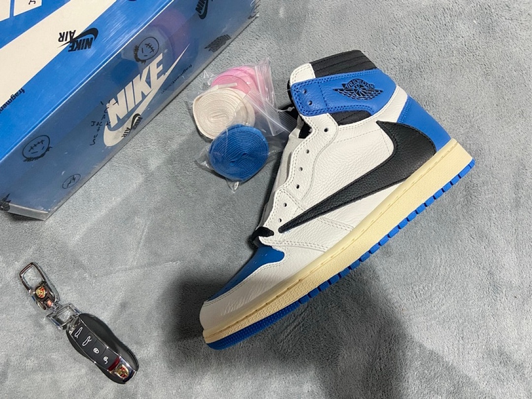 【CA3XP】闪电高帮 XP版乔丹1代篮球鞋 DH3227-105 Fragment x Travis Scott x Air Jordan 1 High OG Military