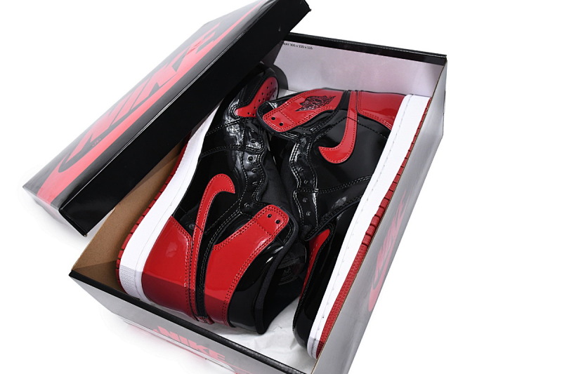 【CA3XP】漆皮禁穿 XP版乔丹1代Air Jordan 1 High “Banned” 555088-063 Patent Leather isForbidden to Wear