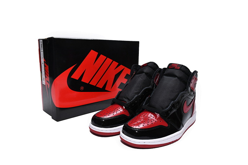 【CA3XP】漆皮禁穿 XP版乔丹1代Air Jordan 1 High “Banned” 555088-063 Patent Leather isForbidden to Wear