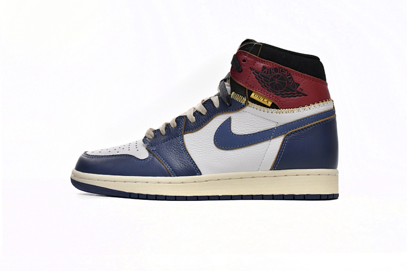 【CA3XP】白蓝红联名 XP版乔丹1代Union X Air Jordan 1 OG Hi Retro“Blue Toe” BV1300-146