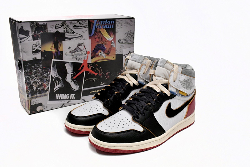 【CA3XP】白黑红联名 XP版乔丹1代Union X Air Jordan 1 OG Hi Retro“Black Toe” BV1300-106