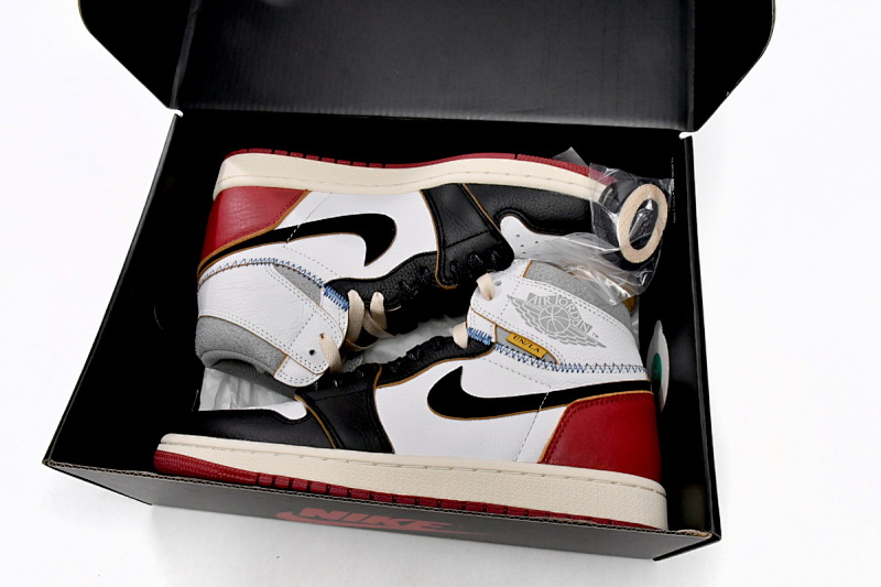 【CA3XP】白黑红联名 XP版乔丹1代Union X Air Jordan 1 OG Hi Retro“Black Toe” BV1300-106
