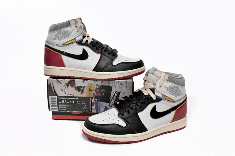 【CA3XP】白黑红联名 XP版乔丹1代Union X Air Jordan 1 OG Hi Retro“Black Toe” BV1300-106