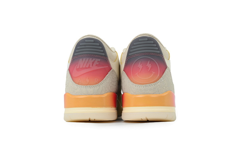 【BA3D2】彩虹-8 头层乔丹3代篮球鞋  FN0344-901 J Balvin x Air Jordan 3 Rainbow