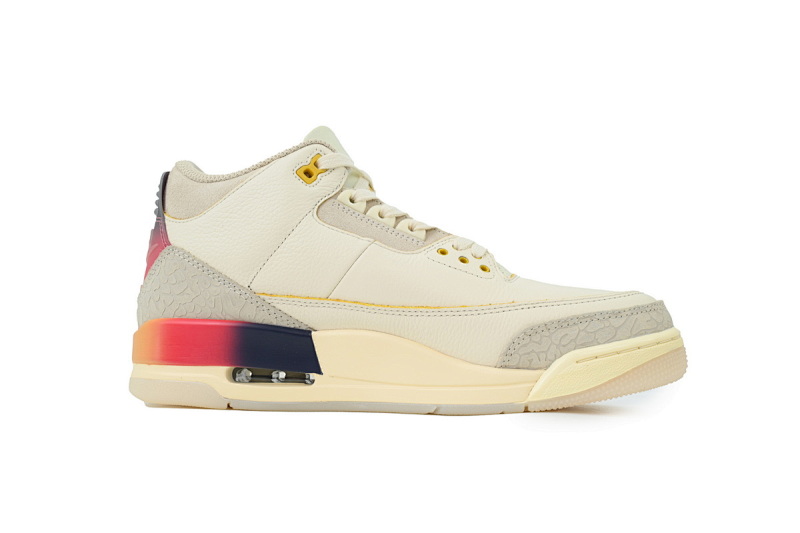 【BA3D2】彩虹-8 头层乔丹3代篮球鞋  FN0344-901 J Balvin x Air Jordan 3 Rainbow