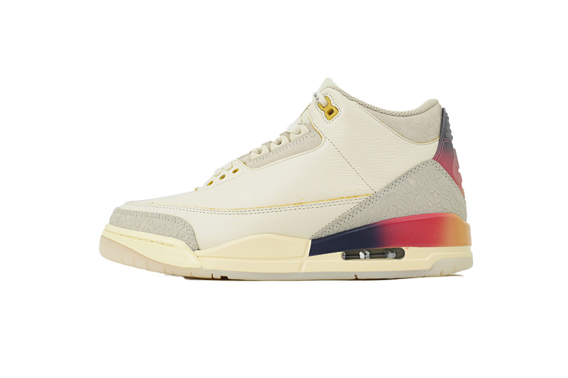 【BA3D2】彩虹-8 头层乔丹3代篮球鞋  FN0344-901 J Balvin x Air Jordan 3 Rainbow