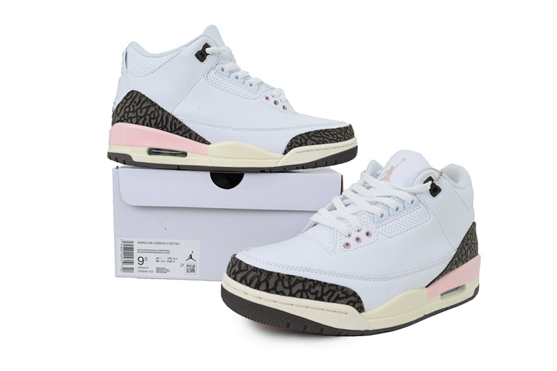 【BA3D2】樱花-9 头层乔丹3代篮球鞋  CK9246-102 Air Jordan 3 Retro Cherry Blossom