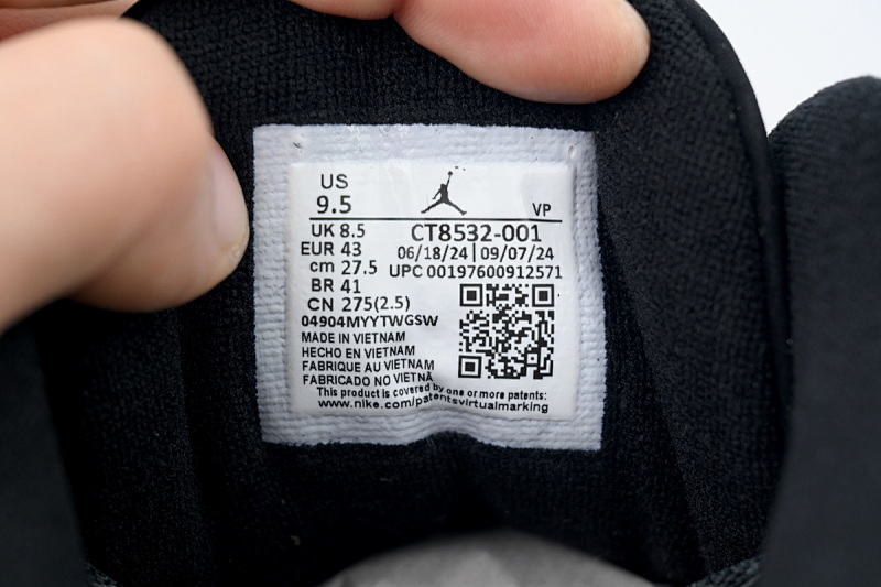 【EA5LR】黑猫 LJR版本乔丹3代  CT8532-001 Air Jordan 3 Retro 'Black Cat'
