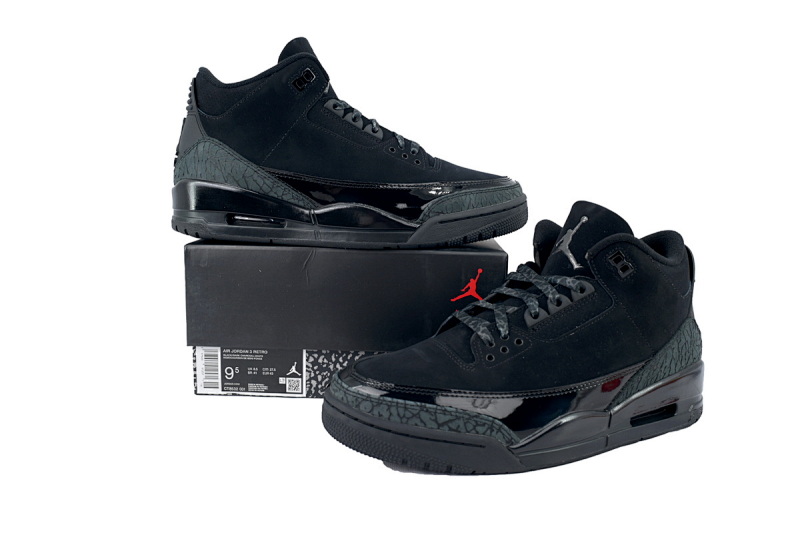 【EA5LR】黑猫 LJR版本乔丹3代  CT8532-001 Air Jordan 3 Retro 'Black Cat'