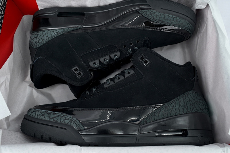 【EA5LR】黑猫 LJR版本乔丹3代  CT8532-001 Air Jordan 3 Retro 'Black Cat'