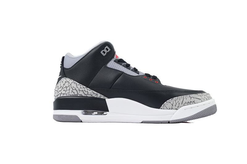 【EA5LR】25黑水泥 LJR版本乔丹3代 DN3707-010 Air Jordan 3 Retro OG 'Black Cement'