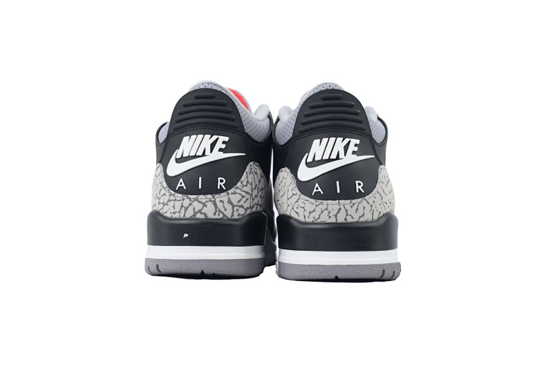 【EA5LR】25黑水泥 LJR版本乔丹3代 DN3707-010 Air Jordan 3 Retro OG 'Black Cement'
