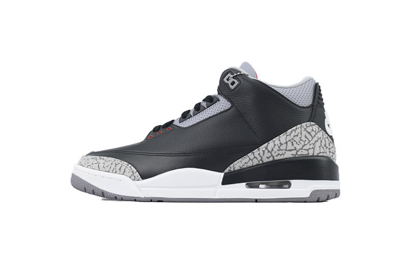 【EA5LR】25黑水泥 LJR版本乔丹3代 DN3707-010 Air Jordan 3 Retro OG 'Black Cement'