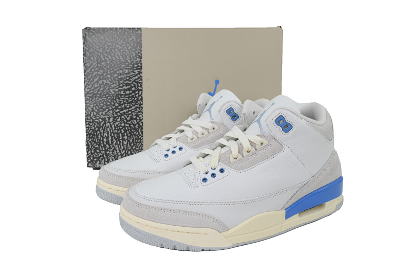 【EA5LR】白灰蓝 LJR版本乔丹3代 CT8532-101 Air Jordan 3 Retro 'Lucky Shorts'