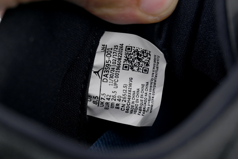 【DA0RN】AJ3黑藤原浩 RN版乔丹3代 DA3595-001 Fragment Design x Air Jordan 3  Black And White