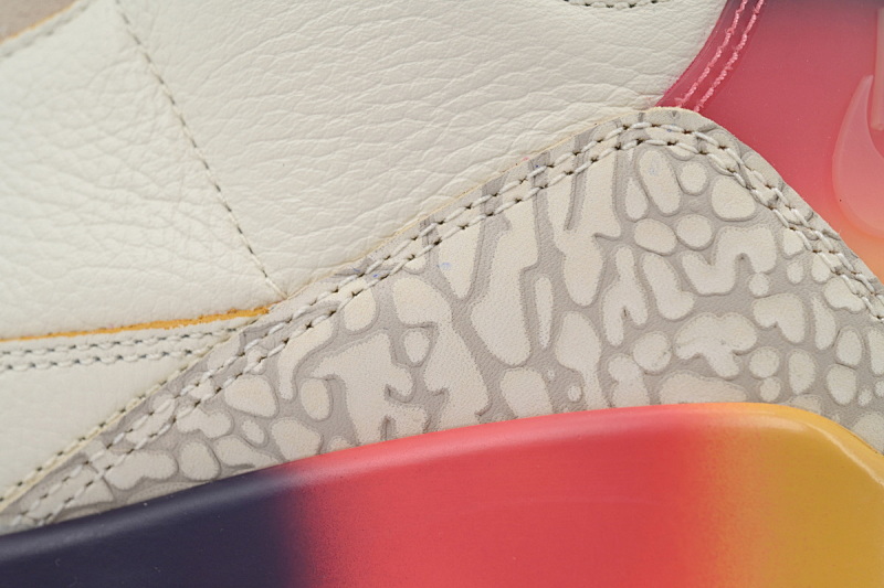 【DA0RN】AJ3白彩虹 RN版乔丹3代 FN0344-901 J Balvin x Air Jordan 3 White Blue Red