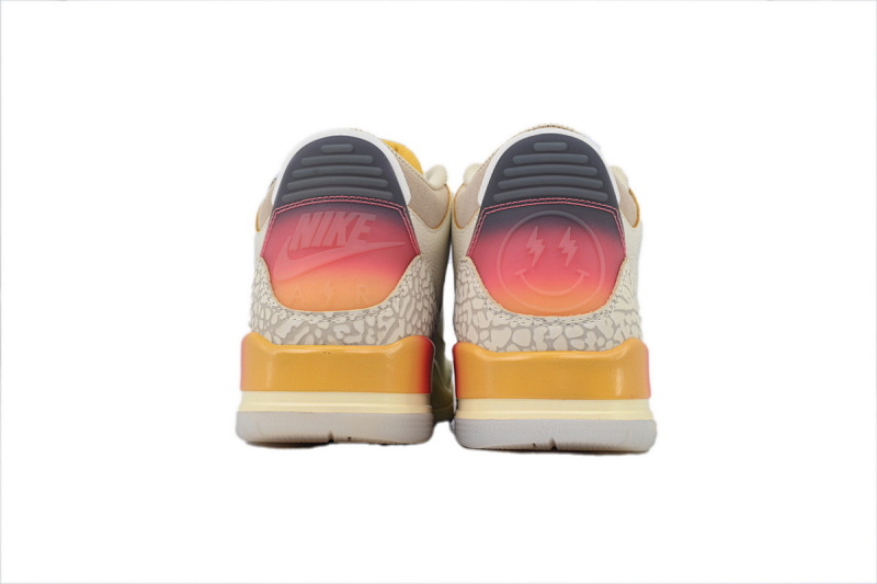 【DA0RN】AJ3白彩虹 RN版乔丹3代 FN0344-901 J Balvin x Air Jordan 3 White Blue Red
