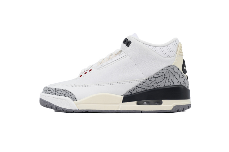 【DA0RN】AJ3白水泥 RN版乔丹3代  DN3707-100 Air Jordan 3 “White Cement Reimagined”