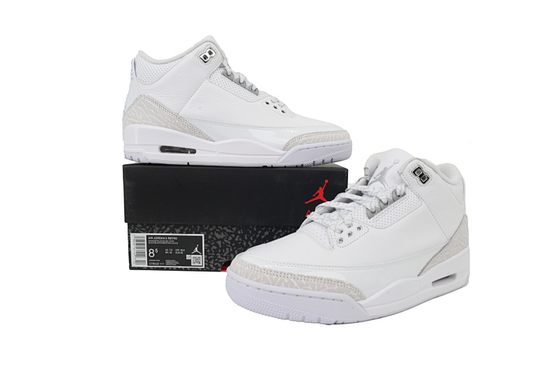 【DA0RN】AJ3复刻新白猫 RN版乔丹3代 CT8532-111 Air Jordan 3 Retro 'Pure Money' 2025