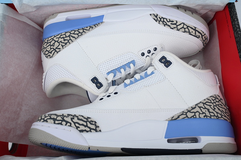 【DA0RN】AJ3北卡蓝 RN版乔丹3代  CT8532-104 Air Jordan 3 Retro UNC
