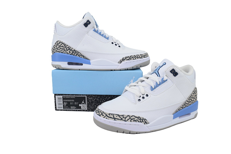 【DA0RN】AJ3北卡蓝 RN版乔丹3代  CT8532-104 Air Jordan 3 Retro UNC