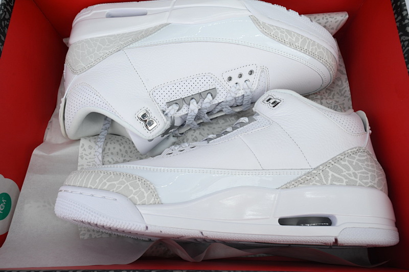 【CA7XH】白猫 头层乔丹3代篮球鞋  CT8532-111 Air Jordan 3 Retro 'Pure Money' 2025