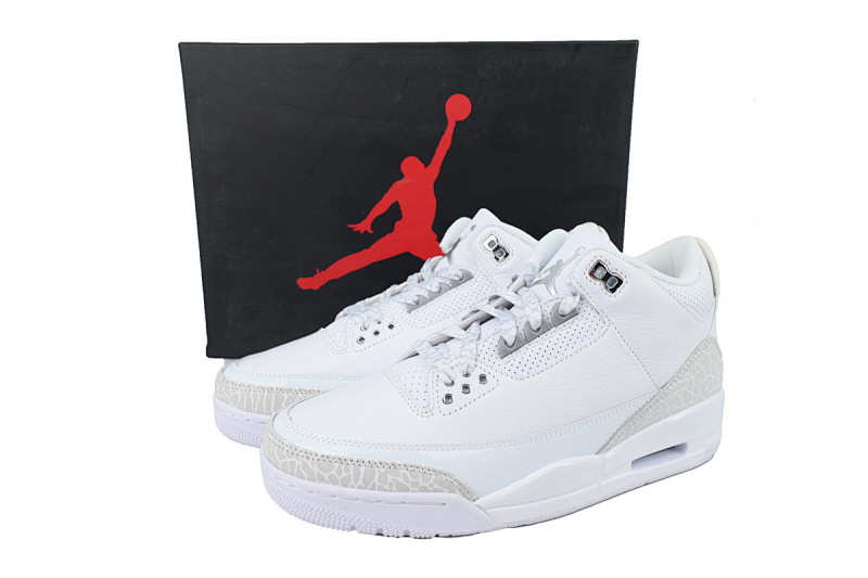 【CA7XH】白猫 头层乔丹3代篮球鞋  CT8532-111 Air Jordan 3 Retro 'Pure Money' 2025