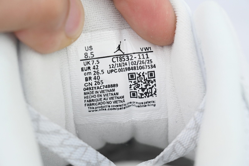 【CA7XH】白猫 头层乔丹3代篮球鞋  CT8532-111 Air Jordan 3 Retro 'Pure Money' 2025