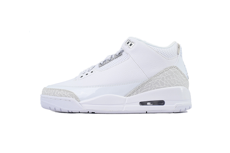 【CA7XH】白猫 头层乔丹3代篮球鞋  CT8532-111 Air Jordan 3 Retro 'Pure Money' 2025