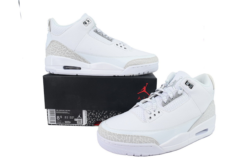 【CA7XH】白猫 头层乔丹3代篮球鞋  CT8532-111 Air Jordan 3 Retro 'Pure Money' 2025