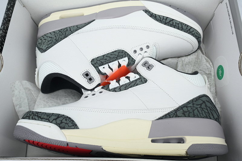 【DA0LW】白灰106 LW版乔丹3代篮球鞋 CT8532-106 Air Jordan 3 "Cement Grey"